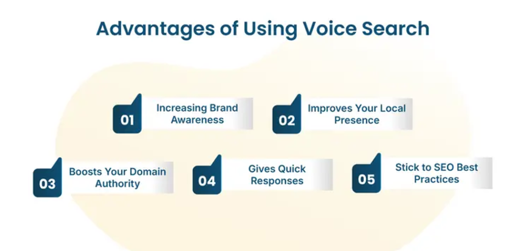 advantages of using voice search