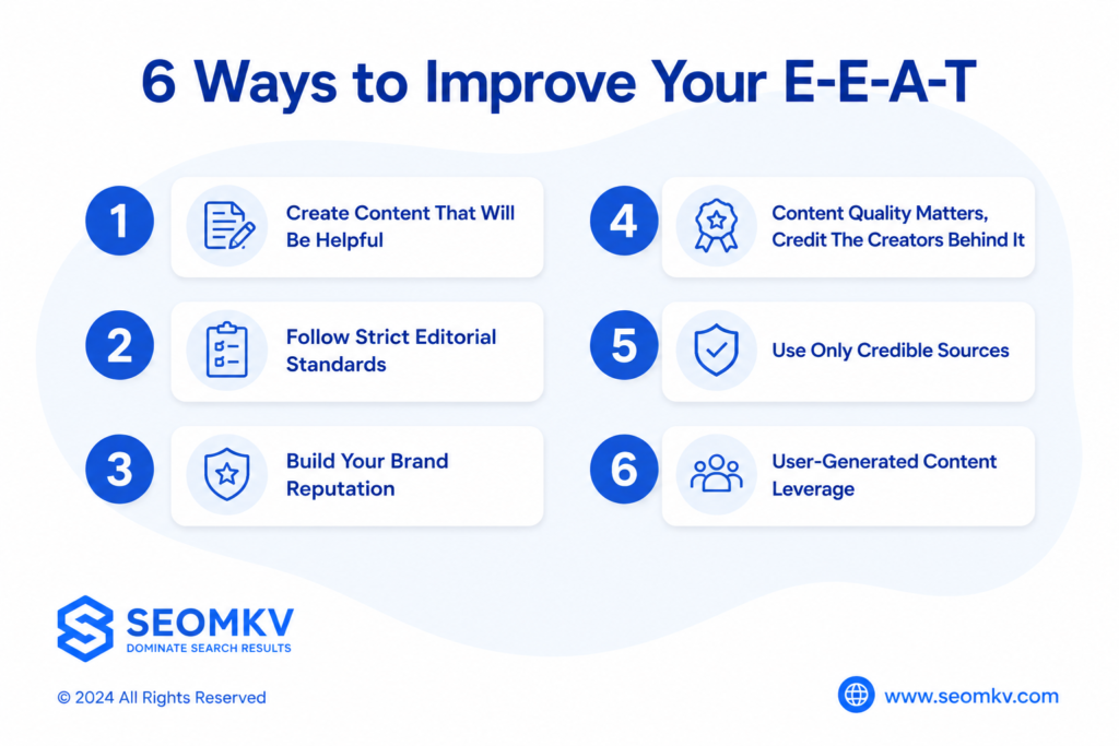 6 Ways to Improve Your E-E-A-T